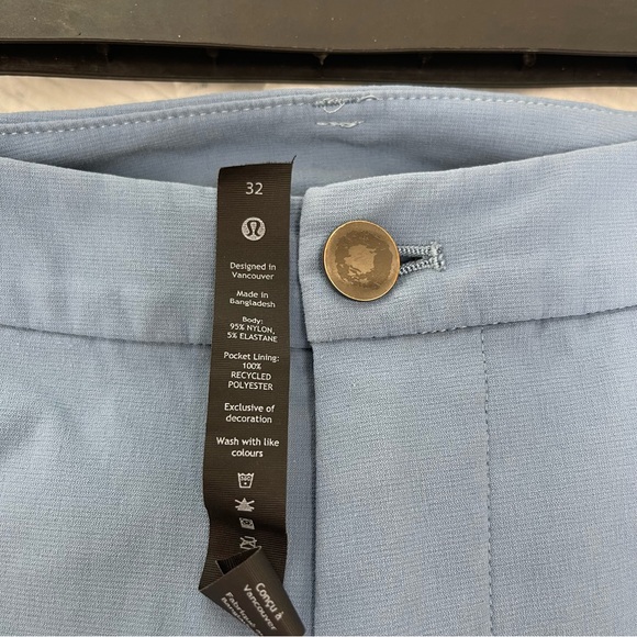 Lululemon blue commission golf shorts 10” men’s size 32 - Picture 7 of 8